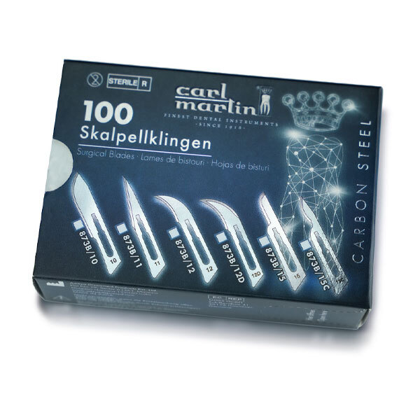 Hojas bisturi esteriles no11 100 uds instrumental carl martin