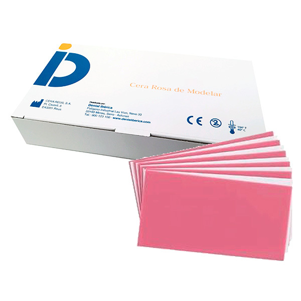 Cera modelar rosa placas 450g 20 uds impresión id premium
