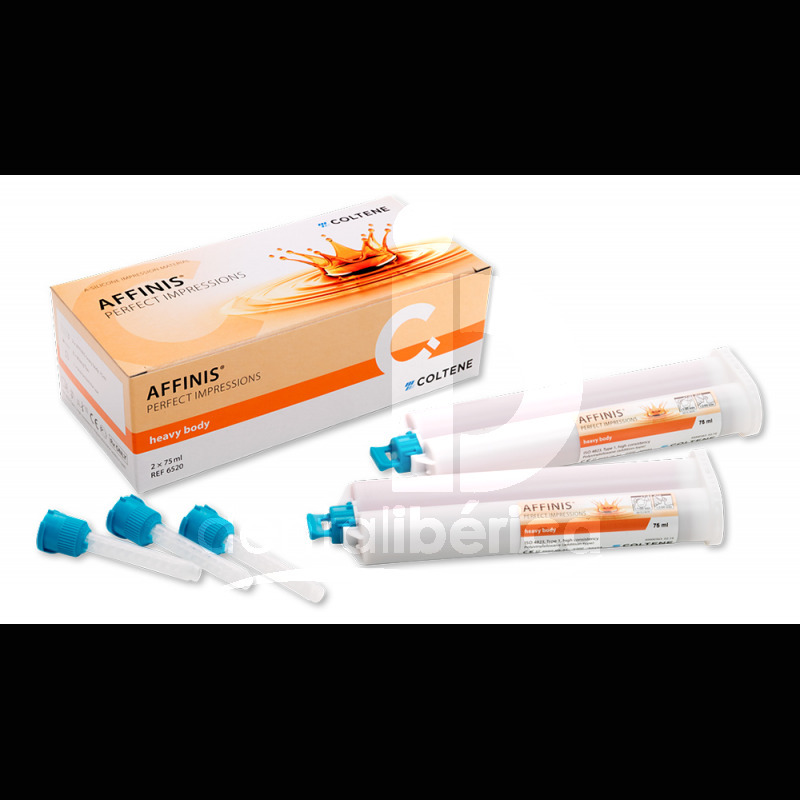 Affinis heavy body naranja 2x75 ml impresión coltene-whaledent