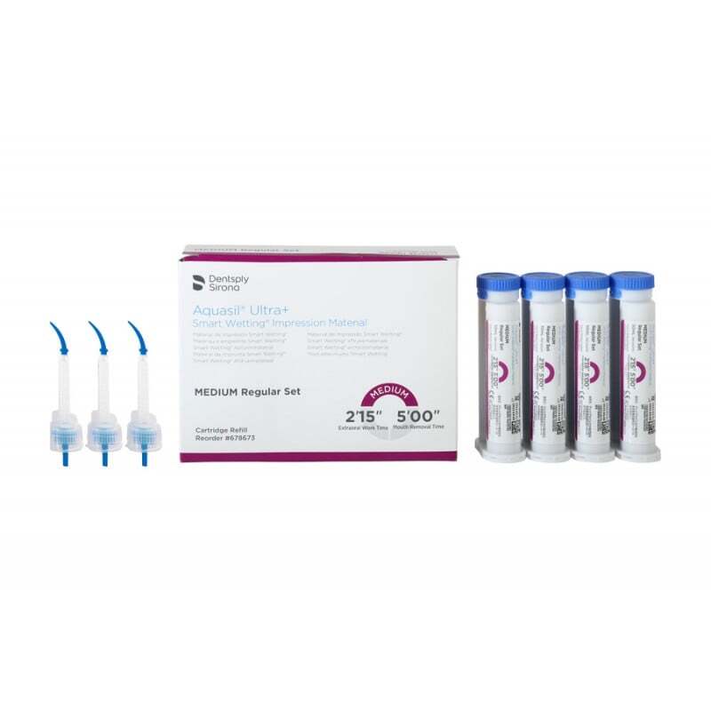 Aquasil ultra+ medium regular set 4 x 50 ml impresión dentsply
