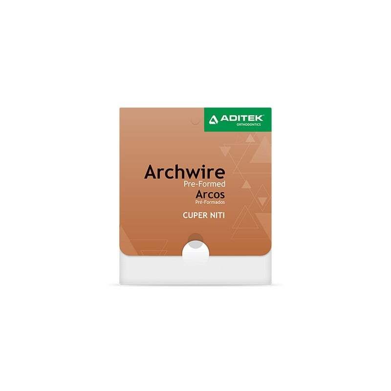 Arcos copper ni ti 27oc universal com paradas redondas - 10 uds ortodontia aditek