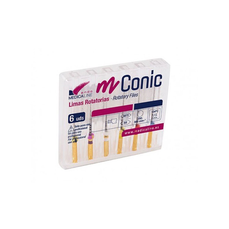 Limas ca rotatorias 6 uds endodoncia medicaline