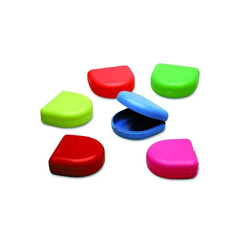 Caja orto protesis perforadas pequeñas colores 25 unidades ortodoncia sin marca