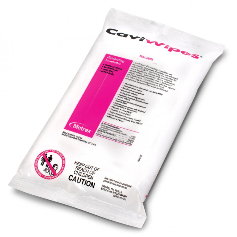 Caviwipes toallitas desinfectante superficies 45 uds desinfección kerr