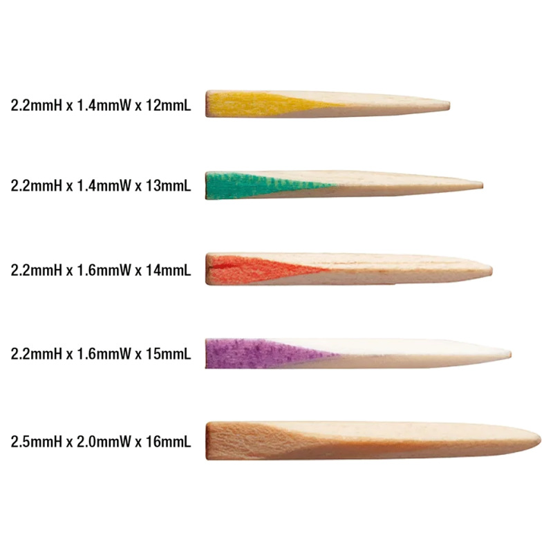 Septowedges cuñas madera 100 uds cuñas y matrices septodont