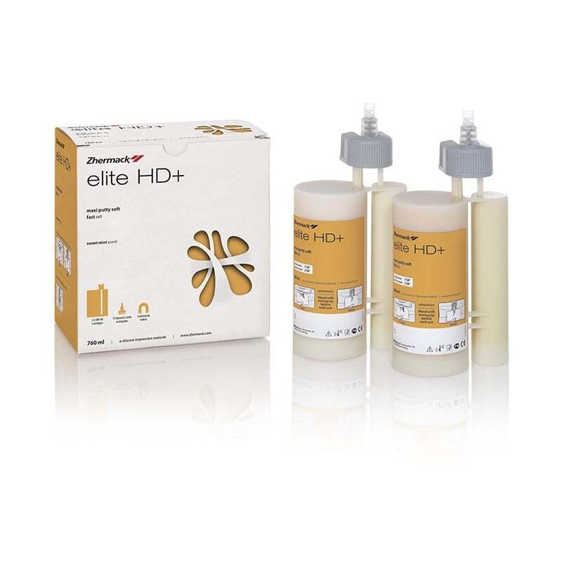 Elite hd+ maxi putty soft fast set 2 x 380 ml impresión zhermack