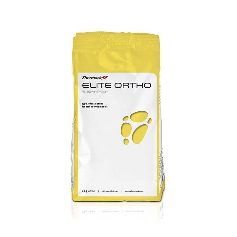 Elite ortho yeso orto bla. tipo iii 25kg impresión zhermack