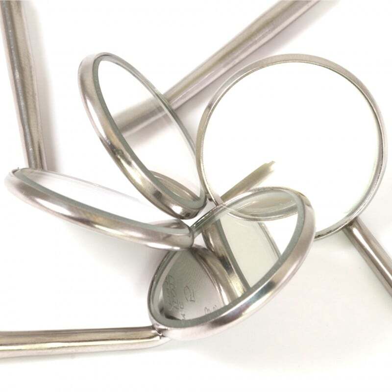 Espejos planos rodio ss no5 12 unidades instrumental medicaline