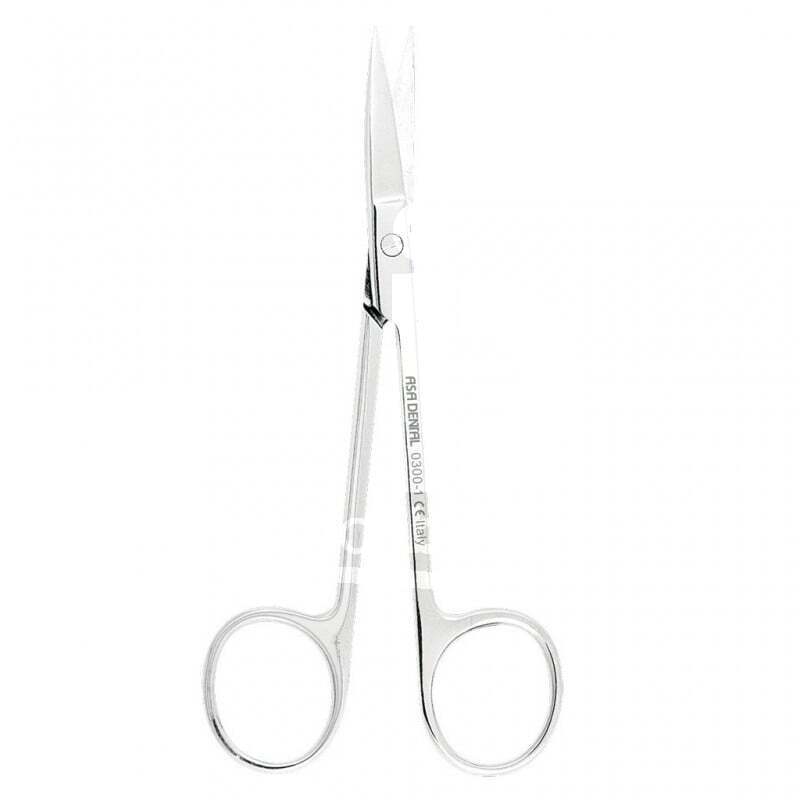 Tijera recta para encias fig.1 12cm instrumental asa dental