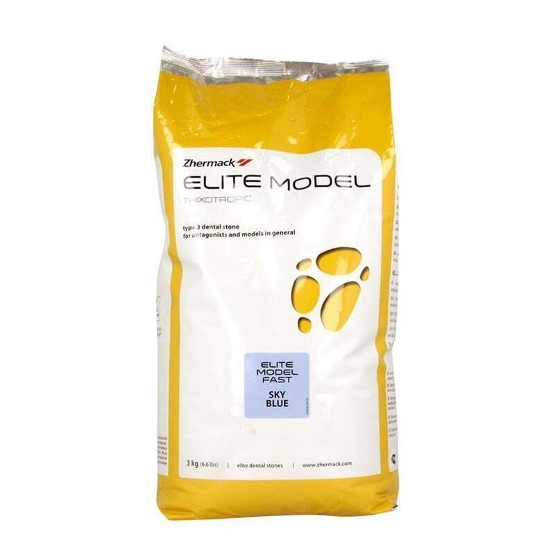 Elite model yeso fast sky blue 3 kg impresión zhermack