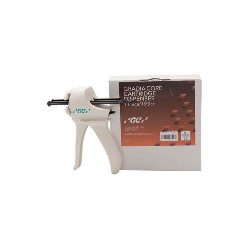 Gradia core pistola 1:1 cementos gc