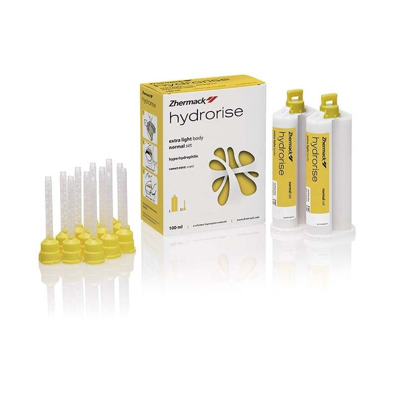 Hydrorise extra light body normal set 2 x 50 ml impressão zhermack