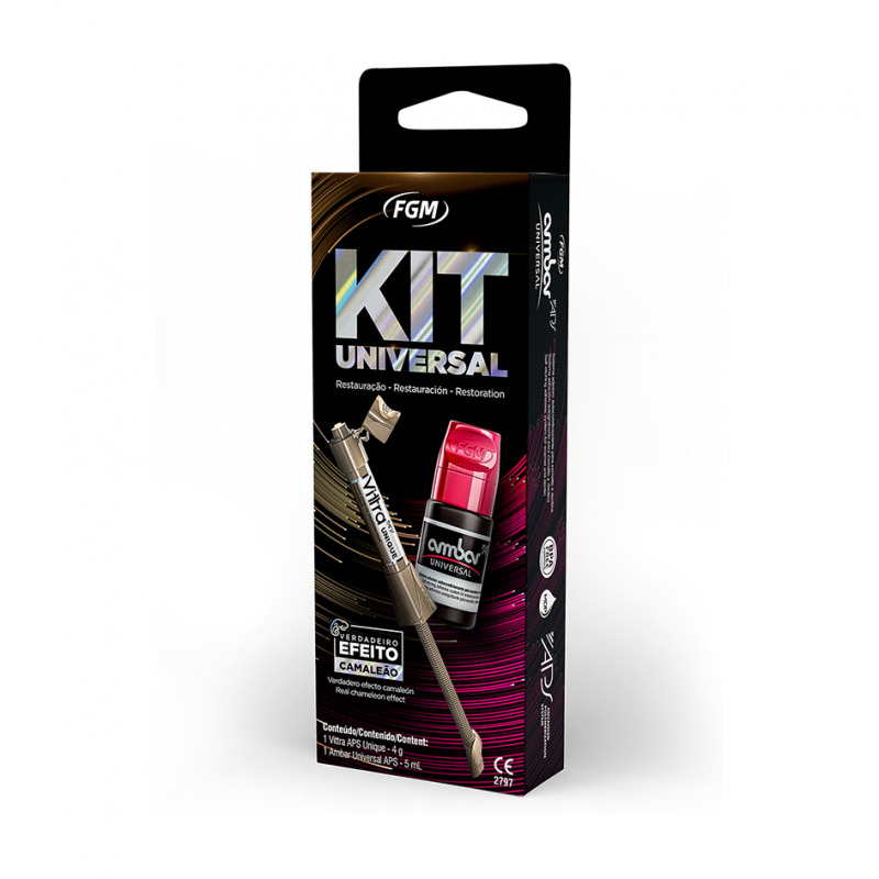 Kit universal vittra aps unique 4g + ambar aps universal 5ml composites fgm