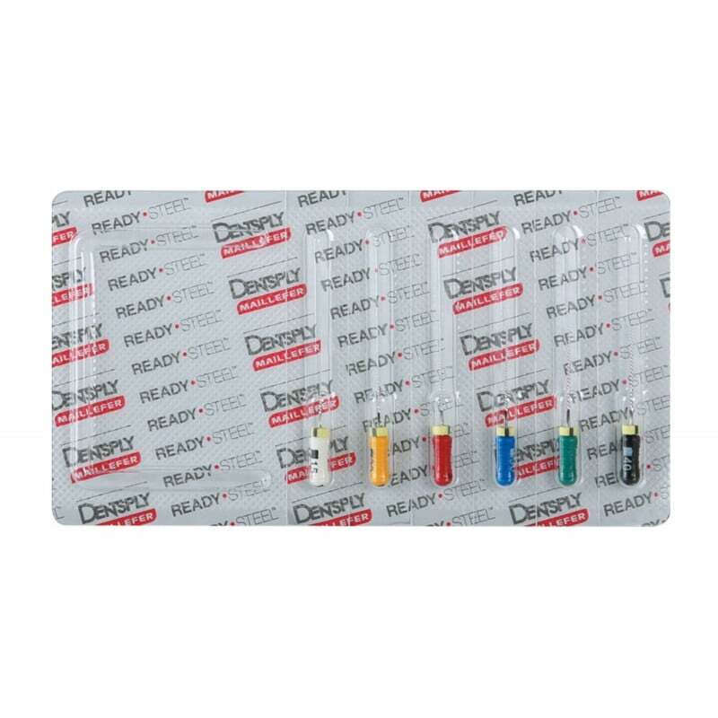 Limas k file colorinox 31 mm 6 unidades endodoncia dentsply maillefer