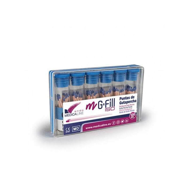 M-g-fill gutapercha pta.color 120 uds endodoncia medicaline