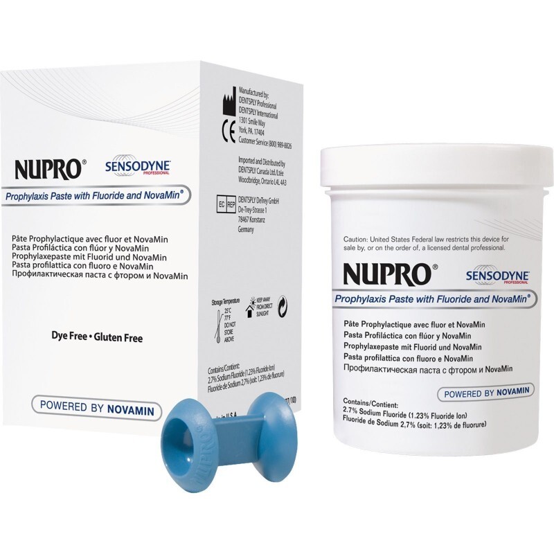 Nupro sensodyne tarro eliminar manchas c/fluor 340 g prevención y profilaxis dentsply