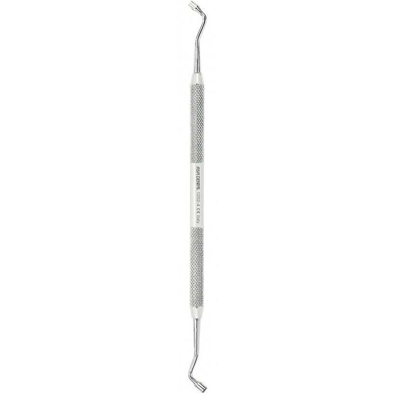 Obturador doble amalgama estriado no4 instrumental asa dental