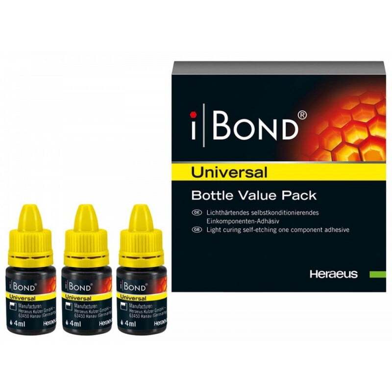 Pacote de valor universal ibond 3 x 4 ml adesivos kulzer