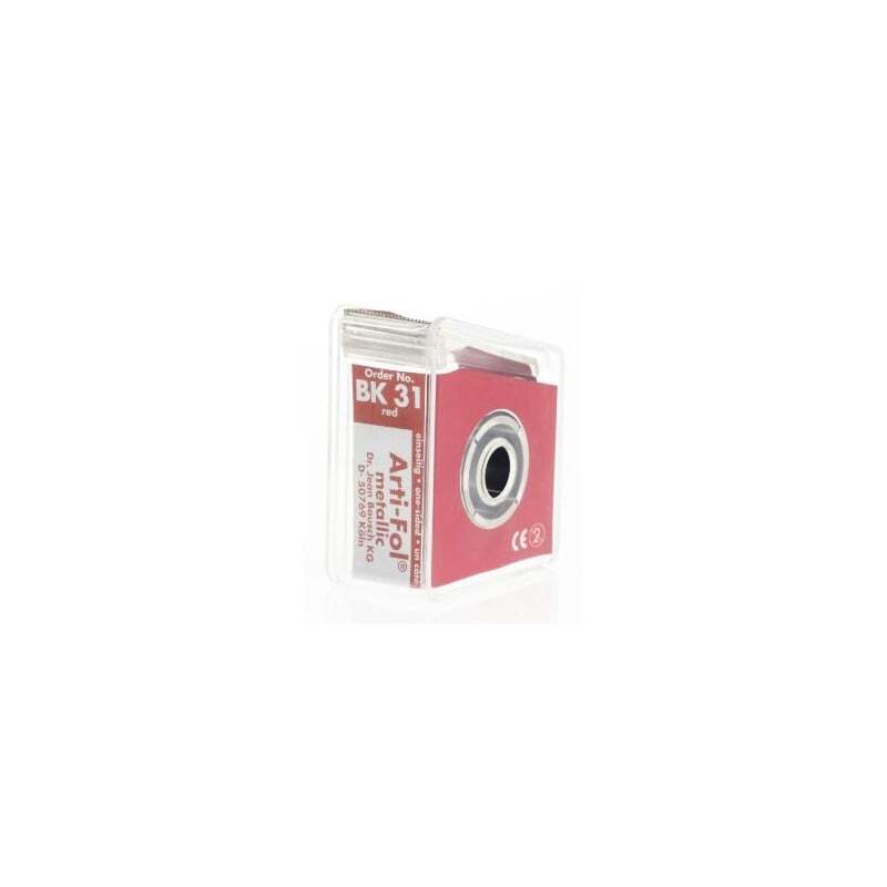Papel articular bk31 artifol rojo 12µ 20m prótese bausch