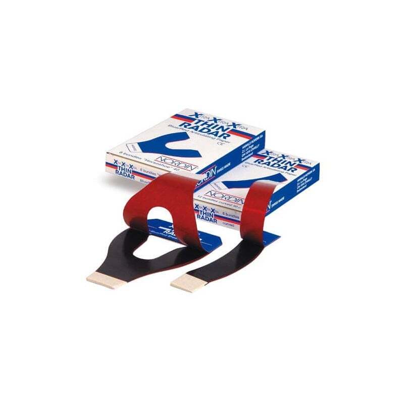 Papel xxx thin radar curva azul/vermelho 40 u prótese nordin