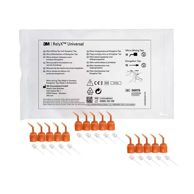 Relyx universal micro puntas de mezcla con puntas de elongacion cementos 3m