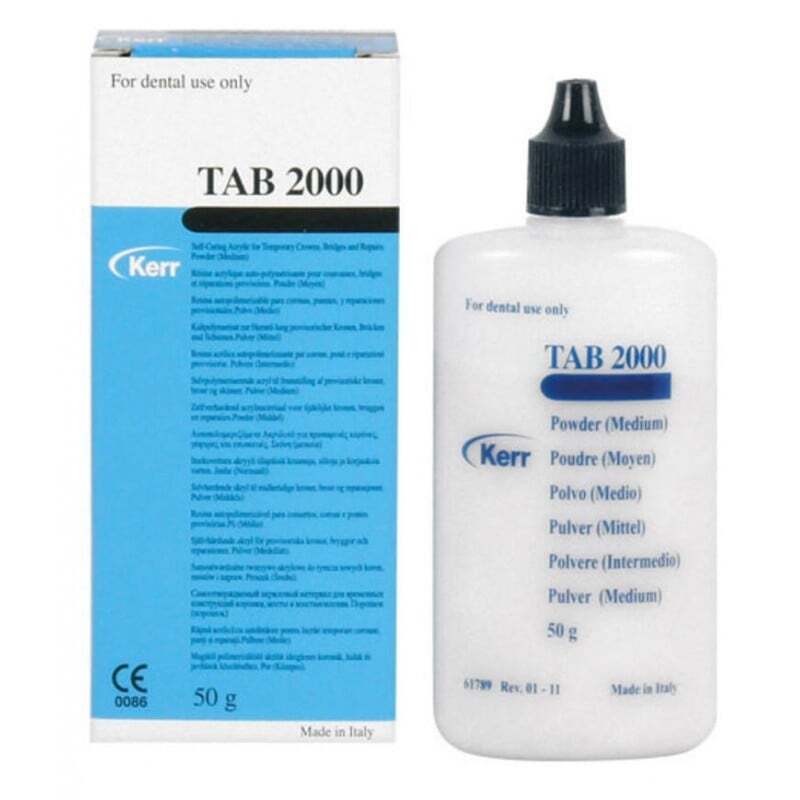Tab 2000 polvo 50g prótesis kerr