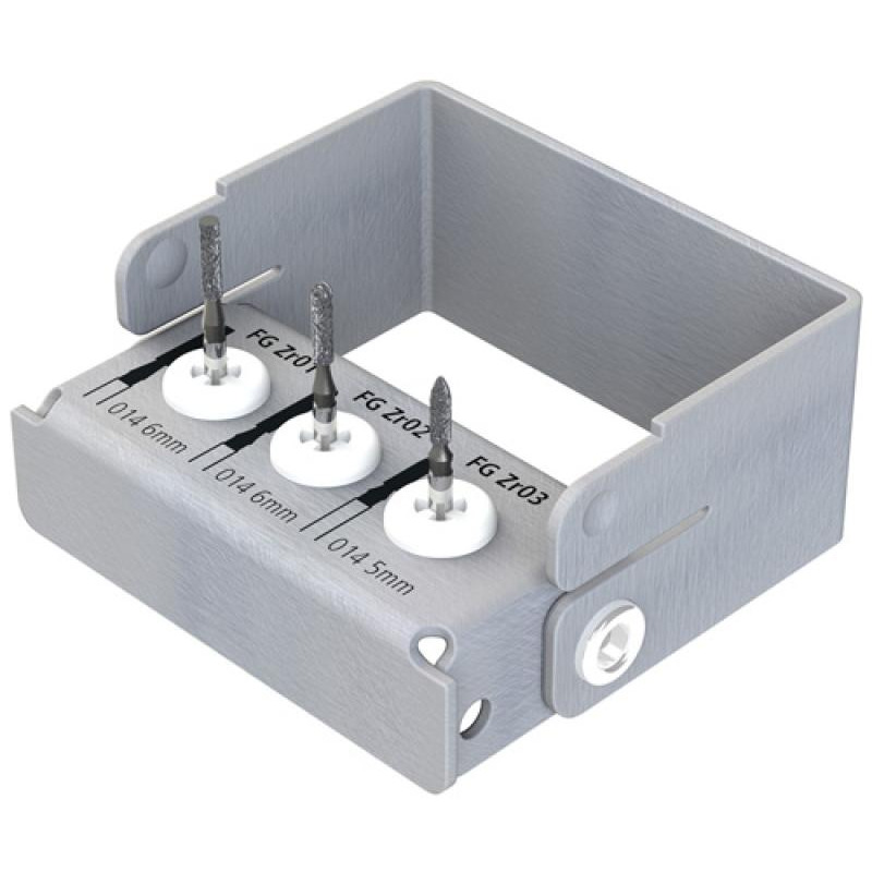 Zirconcut set fresa diamante 014 + bandeja 035a fresas intensiv