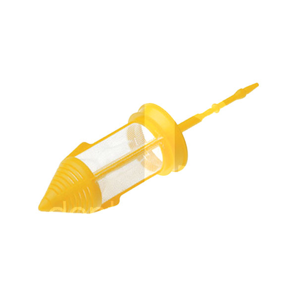 Filtres aspiration jaunes pour support de canules usage unique dürr