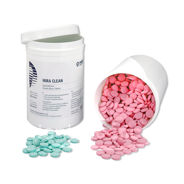 Mira clean comprimés dentifrice prévention et prophylaxie hager & werken