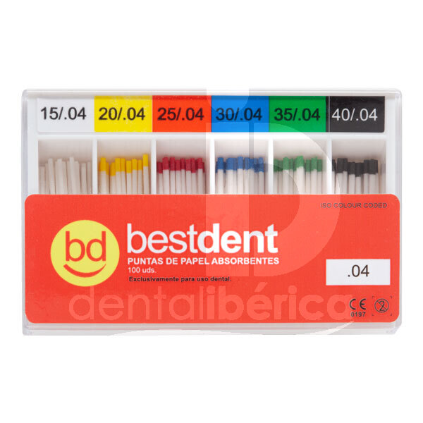 Pointes papier conicite 04. et 06. bestdent endodontie bestdent