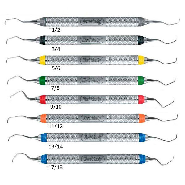 Curette gracey couleurs everedge instruments hu-friedy