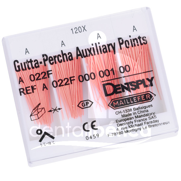 Puntas de guttapercha no standarizadas - piratas maillefer 24mm. endodontie dentsply maillefer