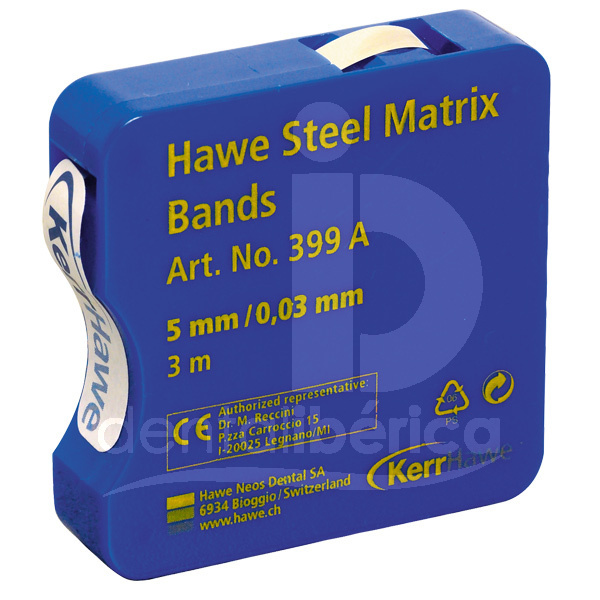 Matrice metallique en rouleau kerr hawe coins interdentaires et matrices kerr