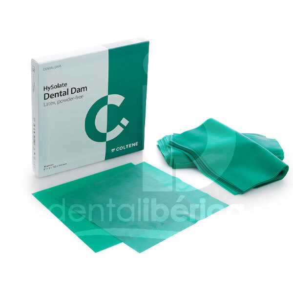 Hysolate digues latex vertes moyennes endodontie hysolate