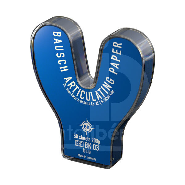 Papier bk 03 bleu fer à cheval 200 microns prothèses bausch