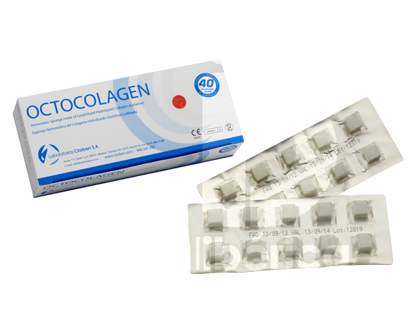 Octocolagen eponges hemostatiques biomatériaux et sutures laboratorios clarben