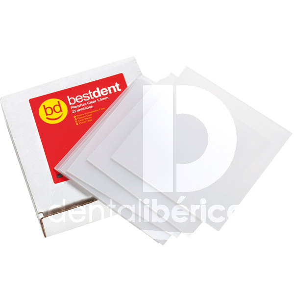 Plaque clear 1,5 mm empreintes bestdent