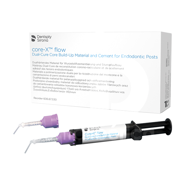 Core x flow seringue ciments dentsply
