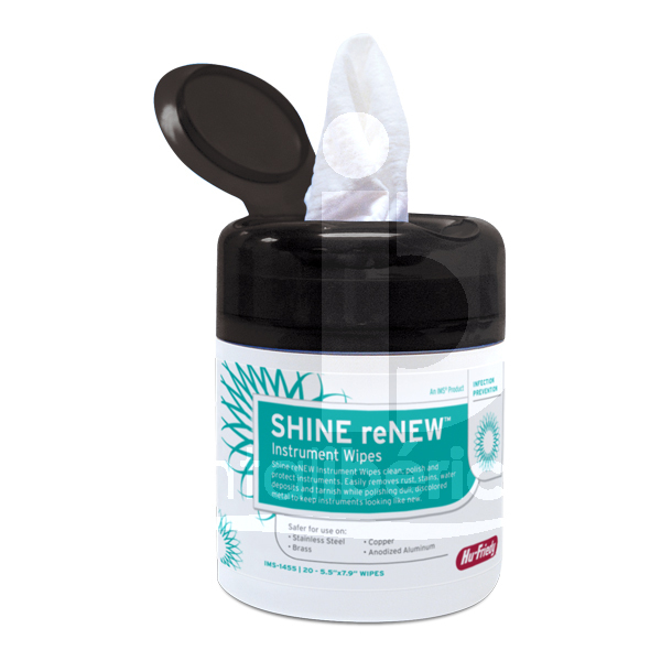 Lingettes sans oxide shine renew instruments hu-friedy