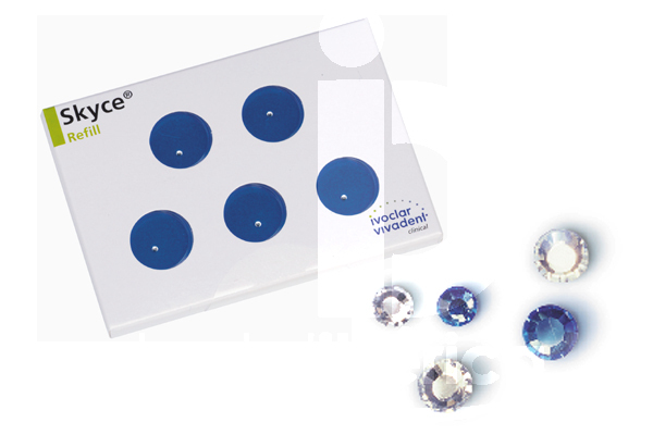 Bijou strass dentaire skyce transparent prévention et prophylaxie ivoclar