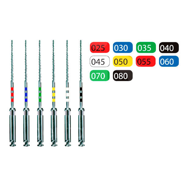 Gutta condensors maillefer nº 25-80 endodontie dentsply maillefer