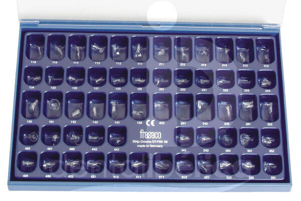 Couronne acetate coffret coins interdentaires et matrices frasaco