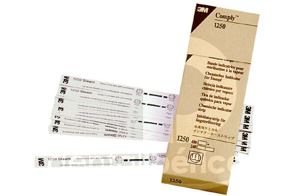 Comply 1250 bande indicatrice pour sterilisation vapeur hygiène et stérilisation 3m