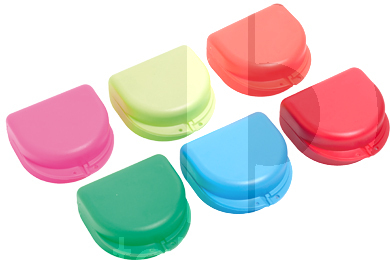 Boite prothese/orthodontie grande non perforee sans cordon boîtes non marqué