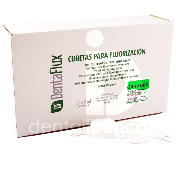 Porte-empreintes fluor prévention et prophylaxie dentaflux