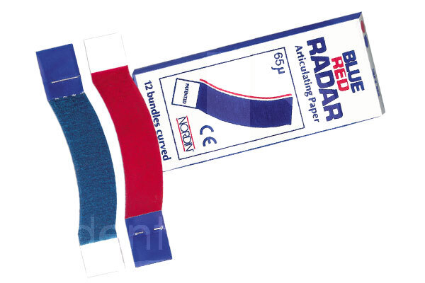 Papier a articuler courbe radar bleu/rouge prothèses nordin