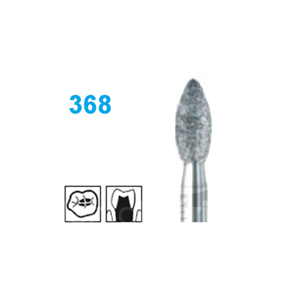 Fraise diamant turbine busch modèle 368 longueur active 5,0 mm fraises busch