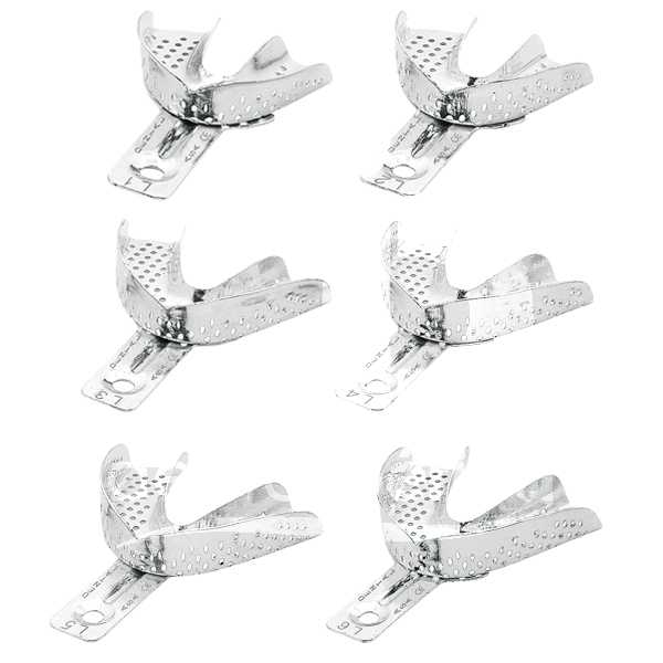 Porte-empr perfore aluminium sans bords inf. empreintes asa dental