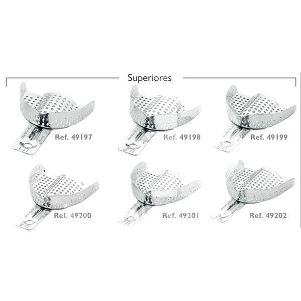 Porte-empr perfore aluminium sans bords sup. empreintes asa dental