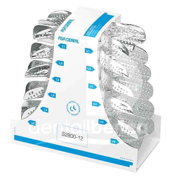 Porte-empreintes perfores en aluminium coffret empreintes asa dental